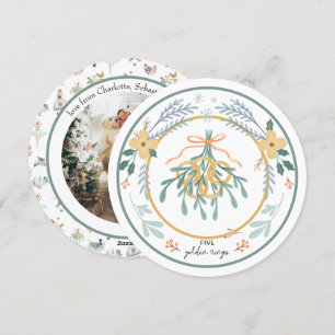 12 Days of Christmas Five Holiday Card