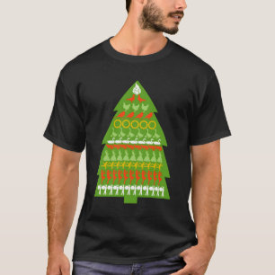 12 Days Of Christmas Graphic Song Twelve Drummers T-Shirt