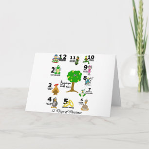 12 Days of Christmas Holiday Card