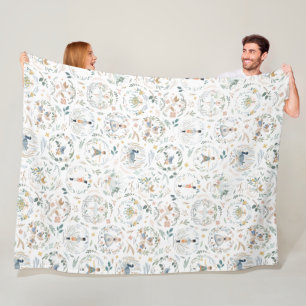 12 Days of Christmas Holiday Fleece Blanket