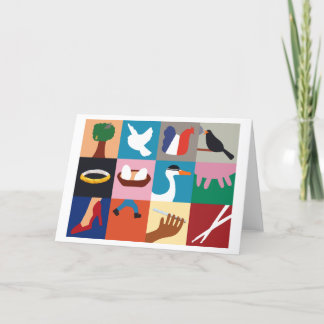 12 Days of Christmas Holiday Greeting Card