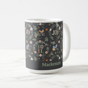 12 Days of Christmas Holiday Pattern Coffee Mug