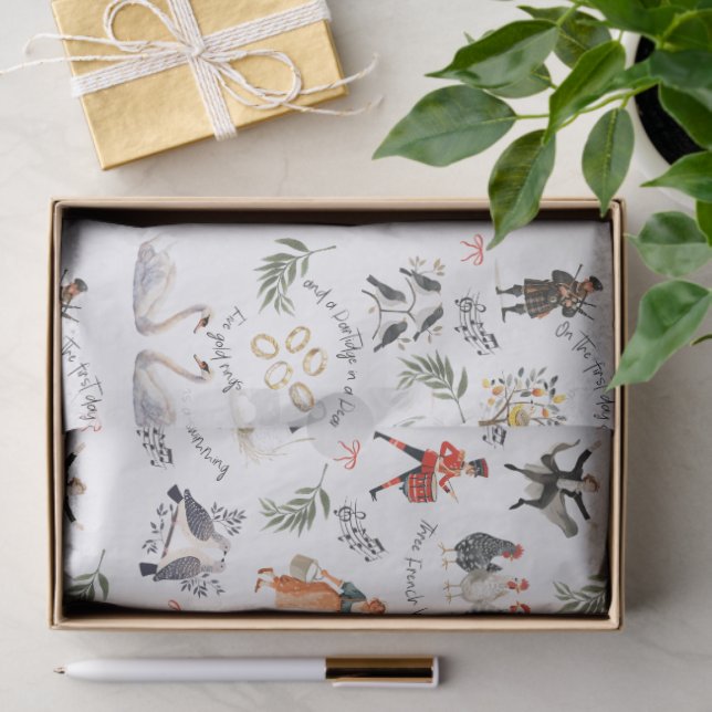 12 Days of Christmas Holiday Tissue Paper (Gift)