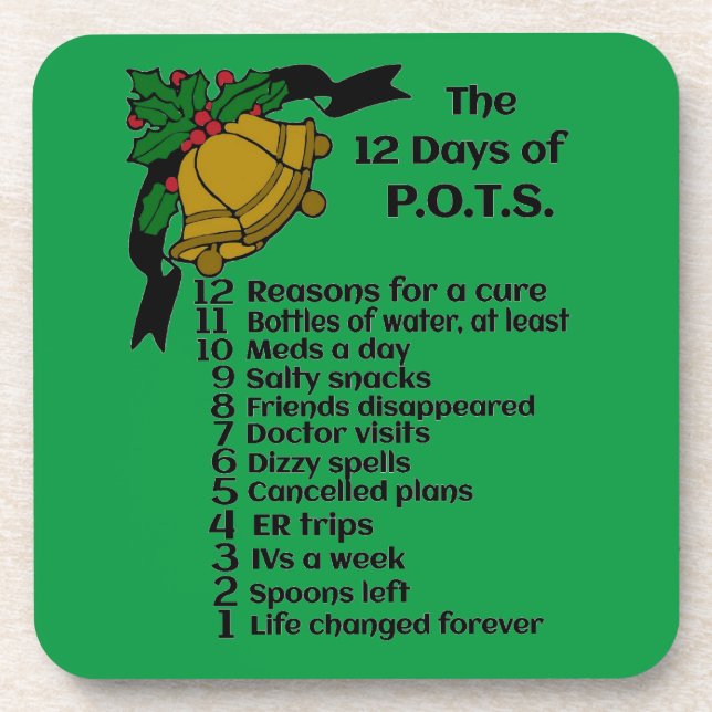 12 Days of Christmas...P.O.T.S. Coaster (Front)
