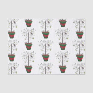 12 Days of Christmas Partridge in a Pear Tree Tissue Paper