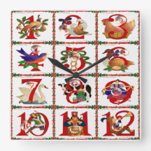 12 Days Of Christmas Quilt Print Gifts