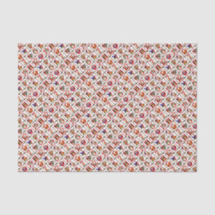 12 Days Of Christmas Quilt Print Tissue Paper