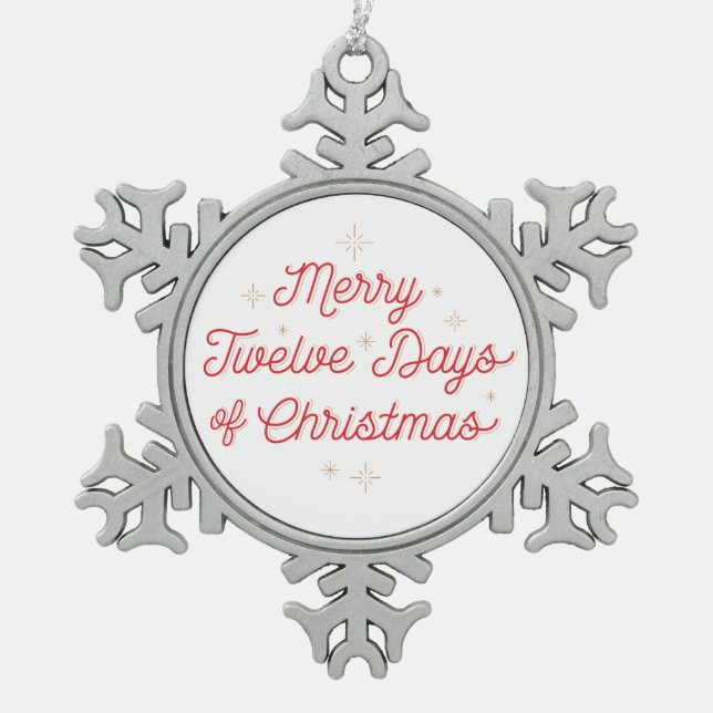 12 Days OF CHRISTMAS / Snowflake Ornament (Front)