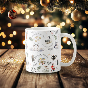 12 Days of Christmas Vintage Coffee Mug