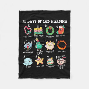 12 Days Of Landd Unit Nursing Labour Delivery Nurs Fleece Blanket