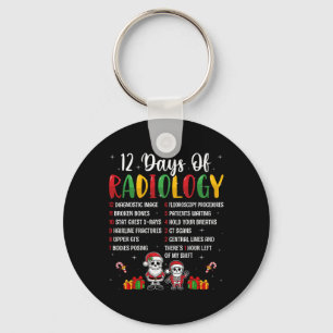 12 Days Of Radiology Xmas Rad Tech Christmas Radio Keychain
