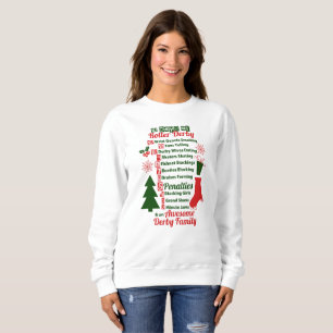 12 Days of Roller Derby Christmas, Roller Skating Sweatshirt