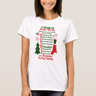 12 Days of Roller Derby Christmas, Roller Skating T-Shirt