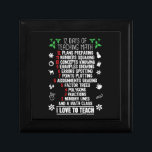 12 Days of Teaching Math Teacher Christmas Gifts Gift Box<br><div class="desc">12 Days of Teaching Math Teacher Christmas Gifts</div>