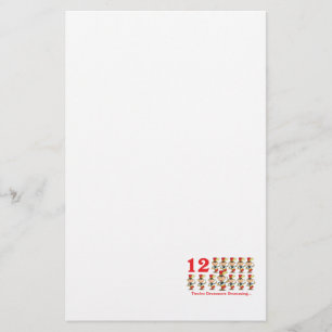12 days twelve drummers drumming stationery