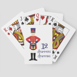 12 Drummers Drumming Playing Cards