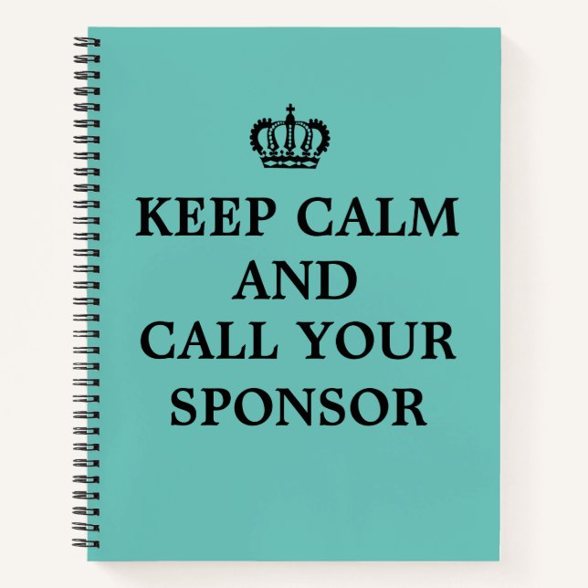 12 Étape de récupération Sobriété AA NA Carnet de  (Devant)