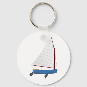 12 Foot Sailing Dinghy Keychain