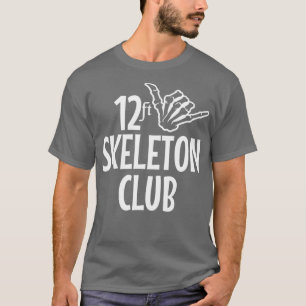 12 Ft Skeleton Club Giant Skelly Halloween Inferno T-Shirt