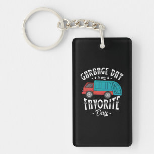 12.Garbage Truck for a Garbage Trucks Fan Keychain