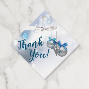 12 Gift Tags Winter Snowflake Ornaments Snow Chris