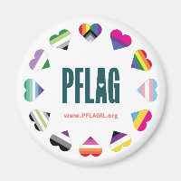 12 Hearts Circle PFLAG magnet