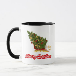 12.Ho Ho Ho Santa claus laugh face merry Christmas Mug