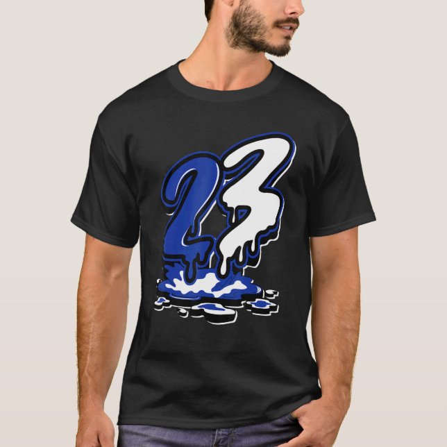 12 Hyper Royal Number 23 Air Hyper Royal 12s T-Shirt (Front)