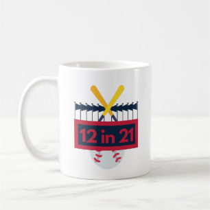 12 in 21 Baseball Coffee Mug