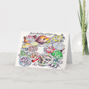 12 jours d'âme de carte de Noël - couleur