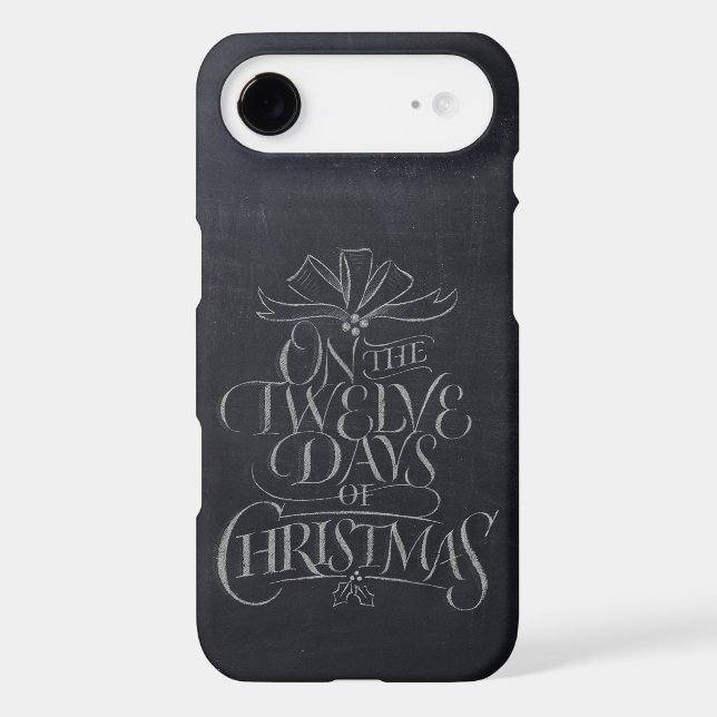 12 Jours de Noël - Chalkboard Calligraphie (Verso)