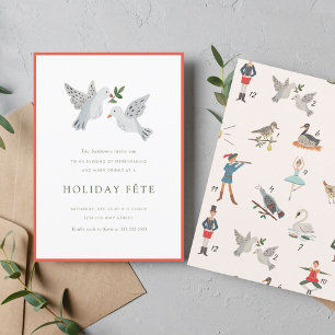 12 Jours de Noël Fête Invitations