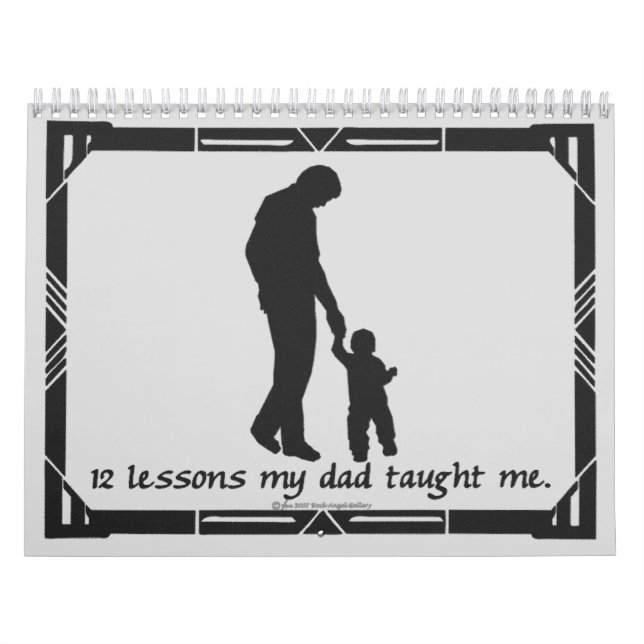 12 Lessons from Dad Calendar (Cover)