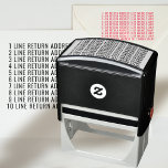 12 Lines Return Address Custom Self-inking Stamp<br><div class="desc">12 Lines Return Address Self Inking Custom Stamp Easily personalize this custom large professional self-inking stamp. Write your address, choose your font, delete lines that you don't need. Perfect for scrapbooking, decorations or business stationery. Available with different ink colours, in different sizes. No minimum order quantity. Twelwe Lines Return Address...</div>