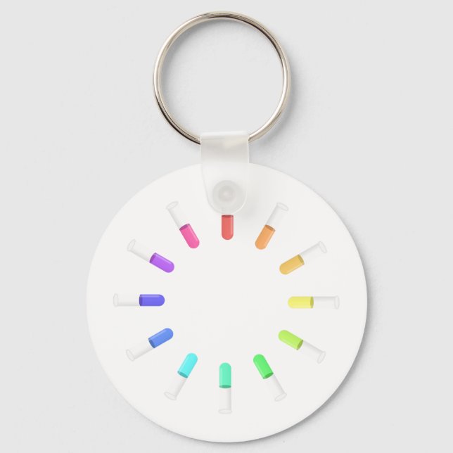 12 liquids keychain (Front)