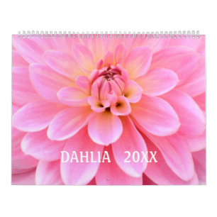 12 mois beau calendrier photo Dahlia