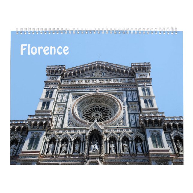 12 mois Florence, Italie Calendrier photo (Protection)