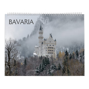 12 month Bavaria Wall Calendar