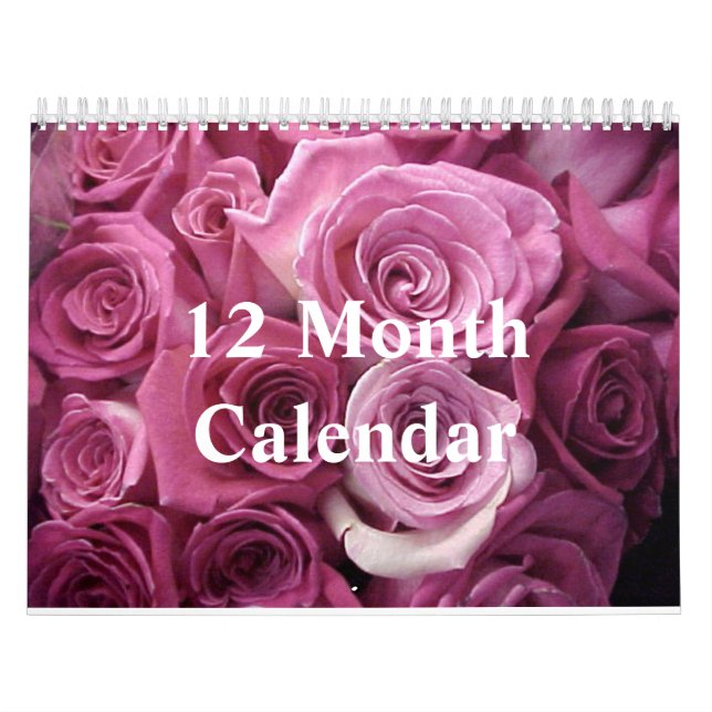 12 Month Calendar (Cover)