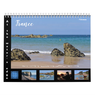 12 month calendar at the water's edge
