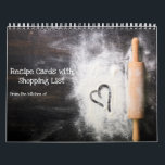 12 Month Calendar of Recipe Cards & Shopping List<br><div class="desc">12 Month Calendar of Recipe Cards & Shopping List. Personalize your recipe cards with photos of your favourite family recipes for Easter Fourth of July Christmas cookies recipes for a new bride. Great gift for mom dad or anyone who loves cooking and baking.</div>