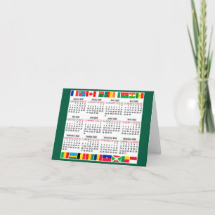 12 month calendar of the year 2025 holiday card