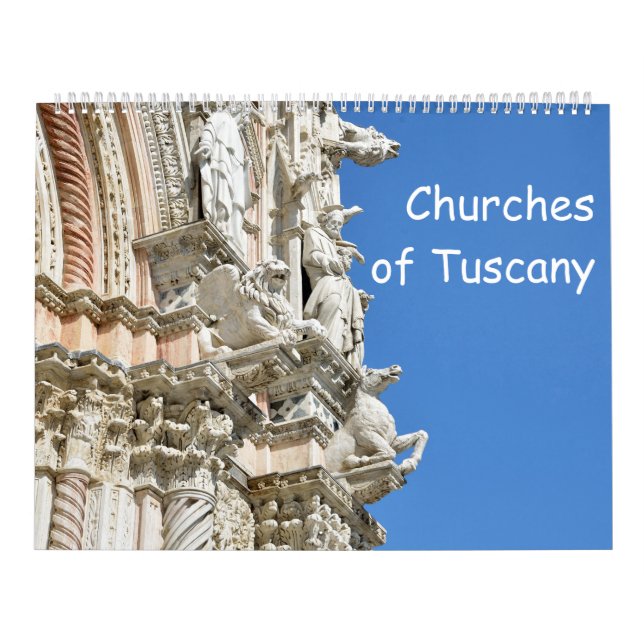 12 month Churches of Tuscany Calendar (Cover)