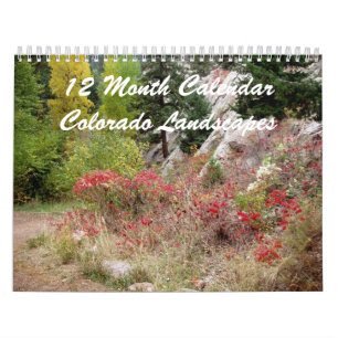 12 Month Colorado Landscape Works Calendar