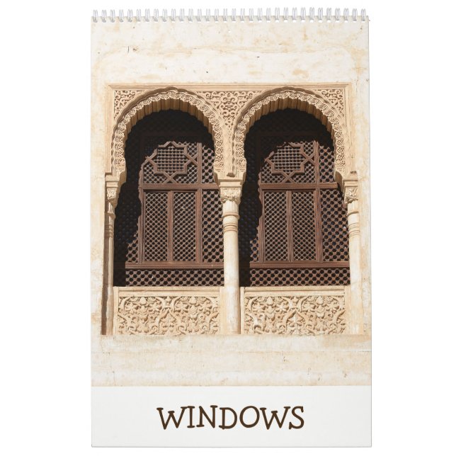 12 month Decorative Windows Calendar (Cover)