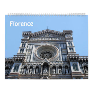 12 month Florence, Italy Photo calendar