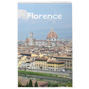 12 month Florence, Italy Photo Calendar