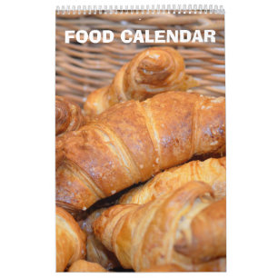 12 month Food Images collection Calendar