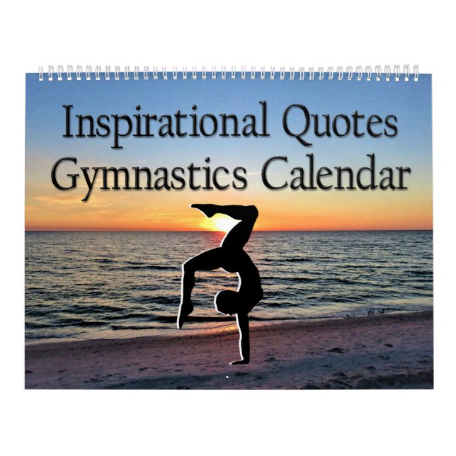 12 MONTH INSPIRATIONAL QUOTES GYMNASTICS CALENDAR (Cover)