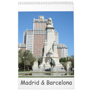 12 month Madrid & Barcelona Calendar